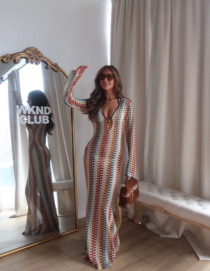 Palermo Crochet Cover Up Maxi Dress