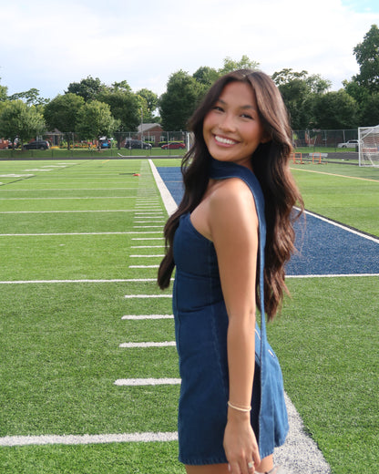 Kickoff Denim Mini Dress