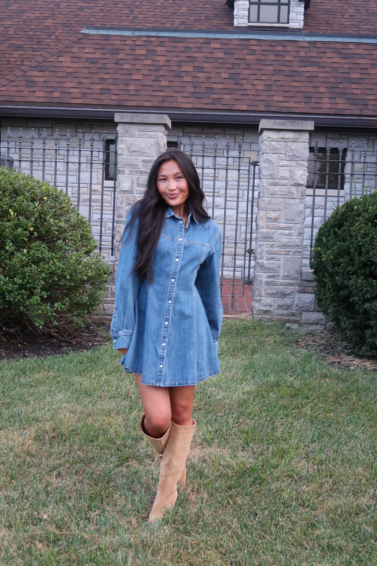 Phoebe Denim Mini Dress