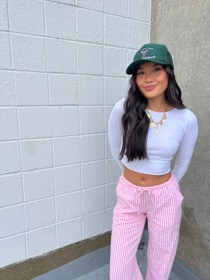 Living For The Weekends Green Trucker Hat