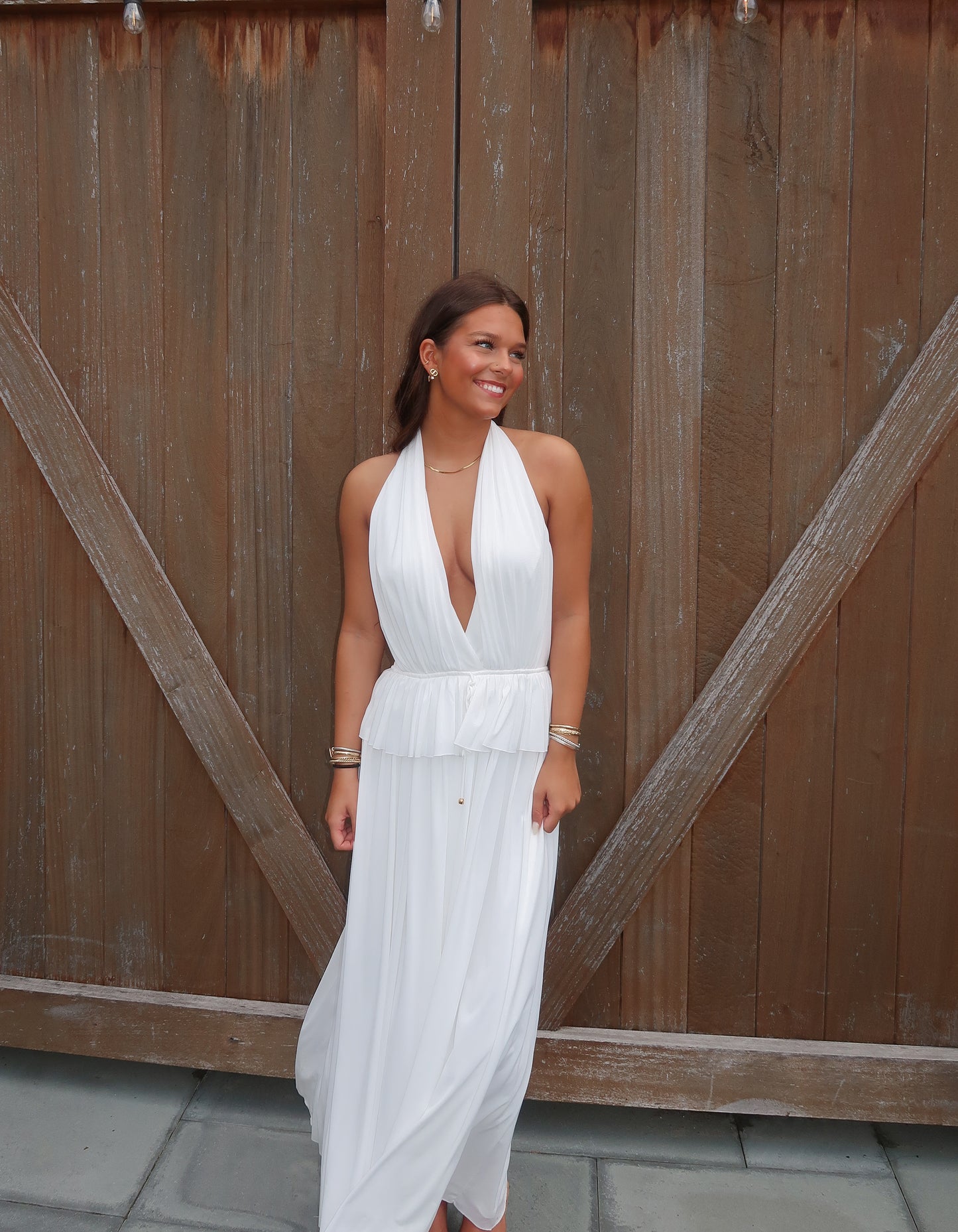 Amaya White Maxi Dress
