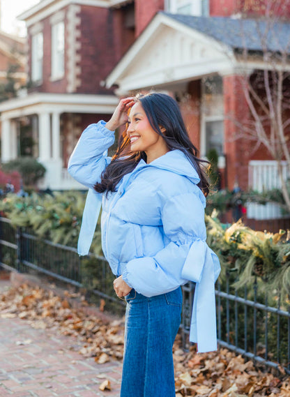 Caroline Puffer Jacket | Baby Blue