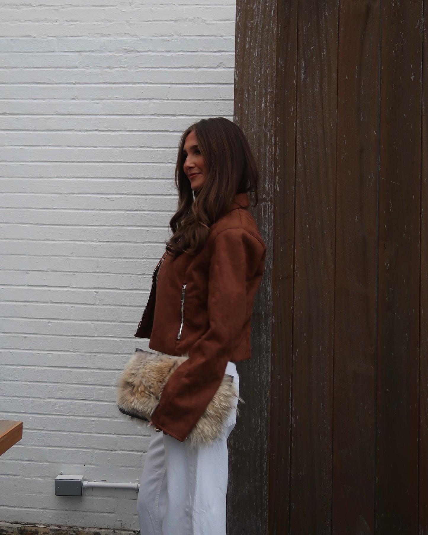 Oaklyn Faux Suede Jacket