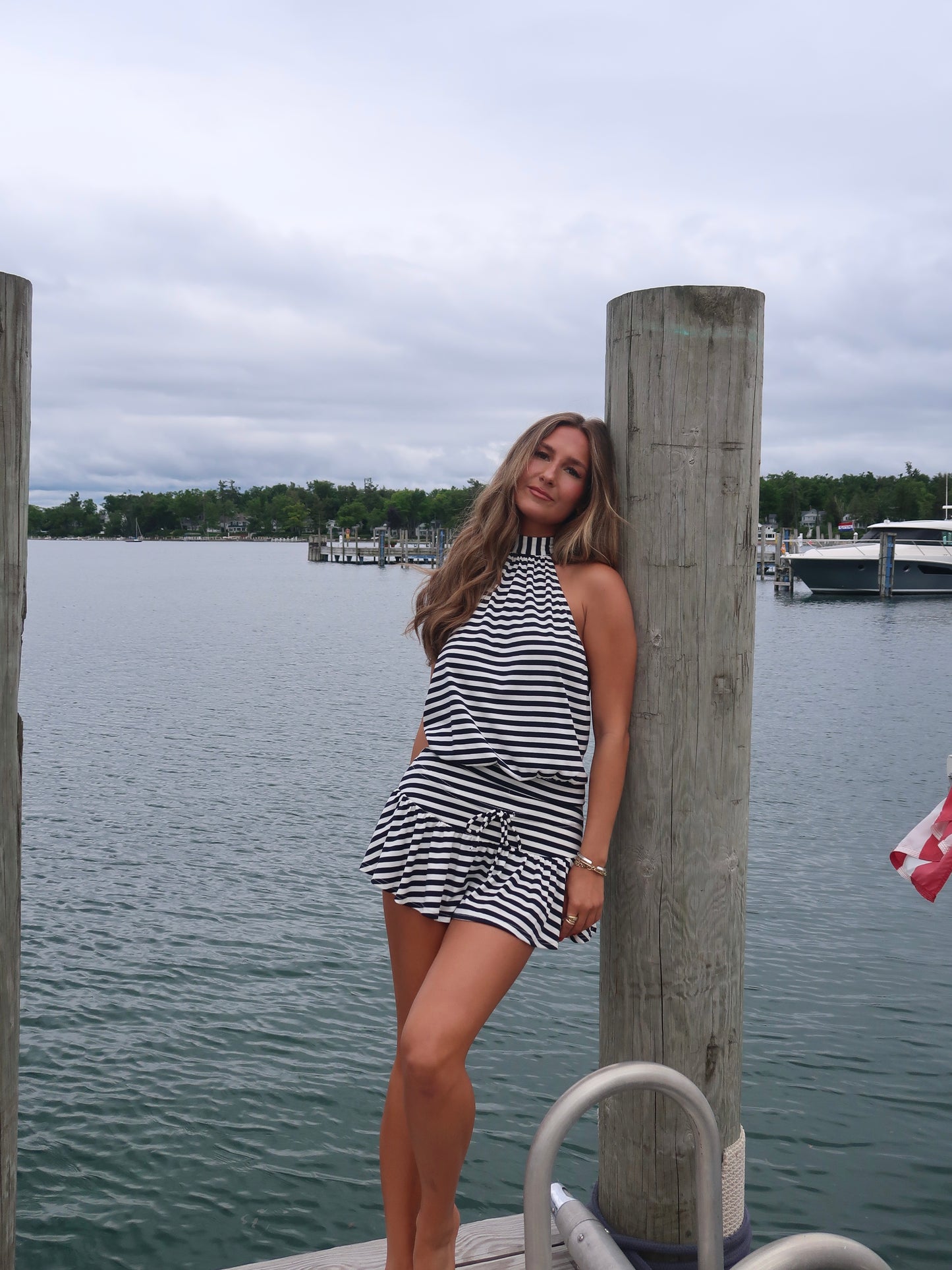 Harbor Stripe Skort