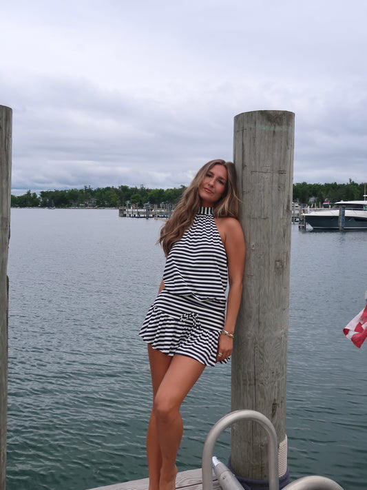 Harbor Stripe Skort