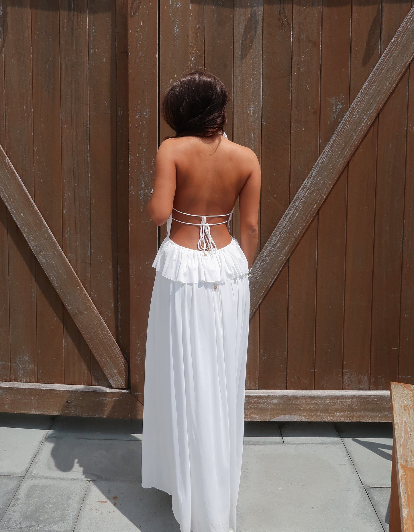 Amaya White Maxi Dress