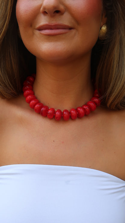 Palmer Chunky Necklace | Cherry