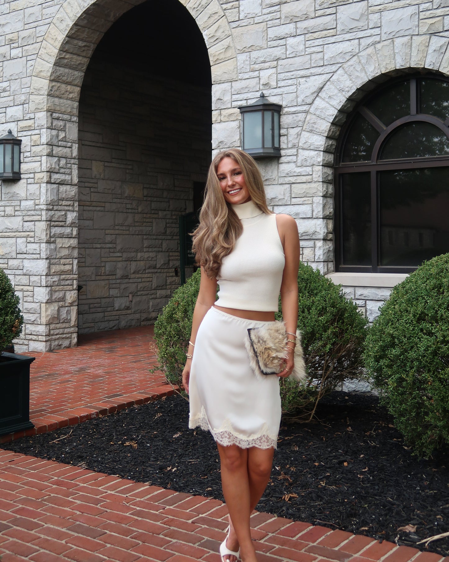 Rosalie Satin Lace Skirt