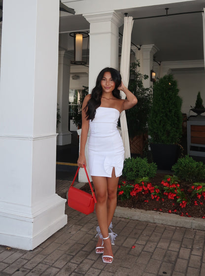 Amelia White Bow Dress