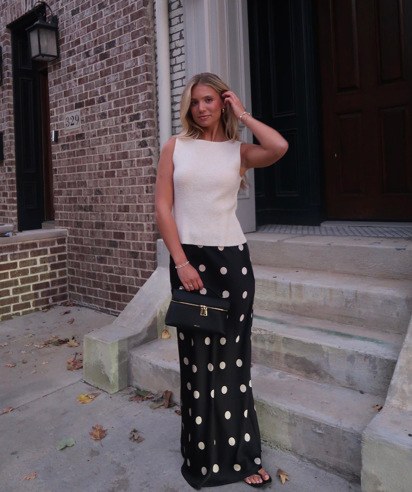 Giselle Polka Dot Midi Skirt