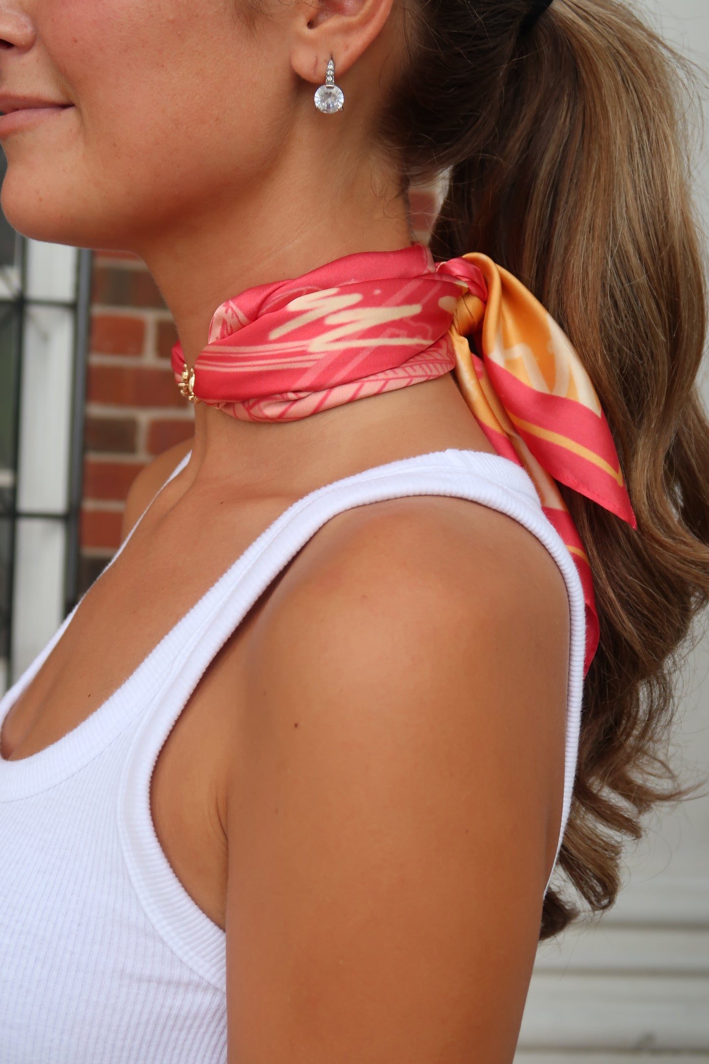 Scarf Necklace | NY Said I Love You | Horsebit