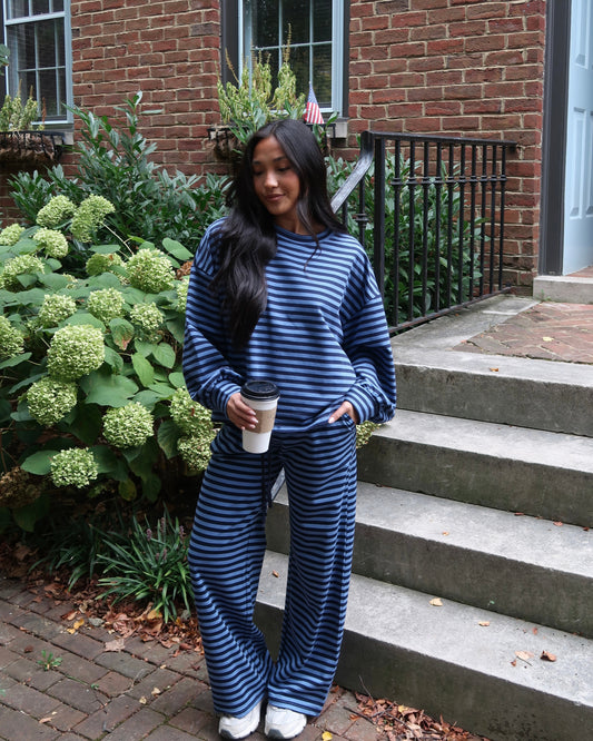 Homeroom Stripe Top | Blue + Navy