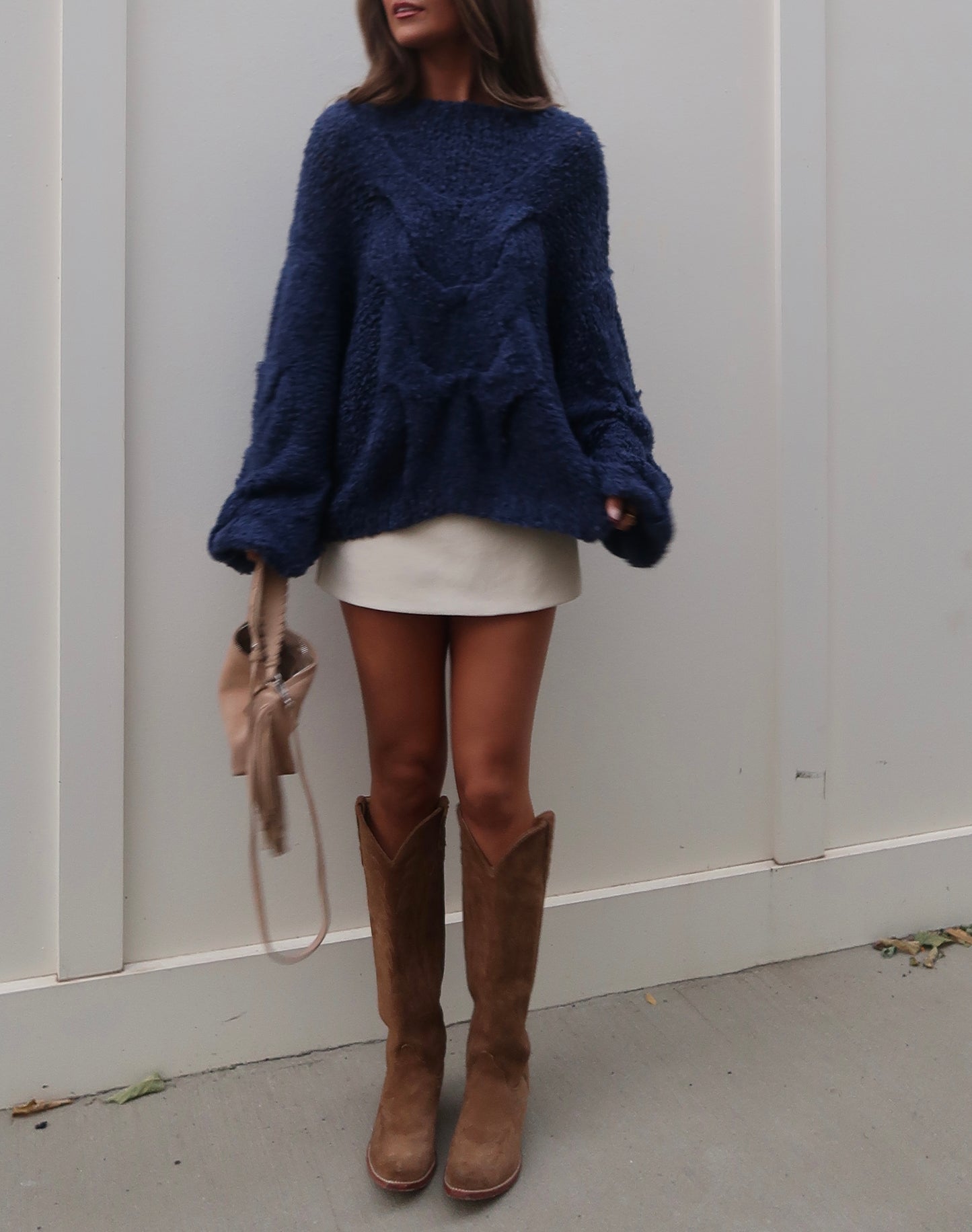 Amelia Chunky Sweater | Navy