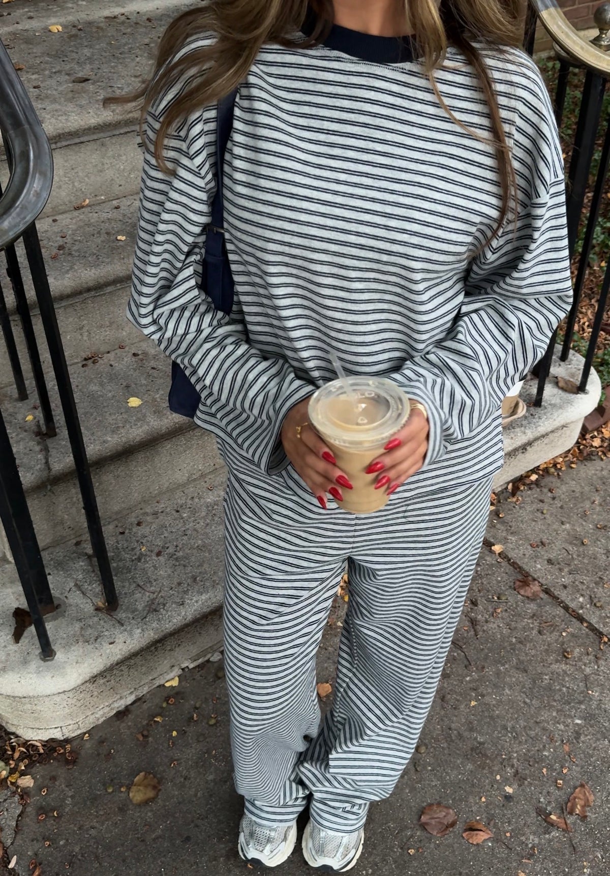 Campus Stripe Top | Grey