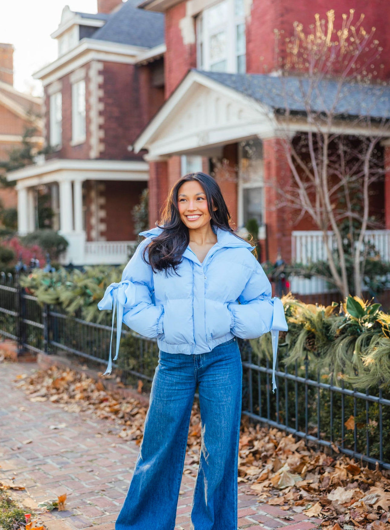 Caroline Puffer Jacket | Baby Blue