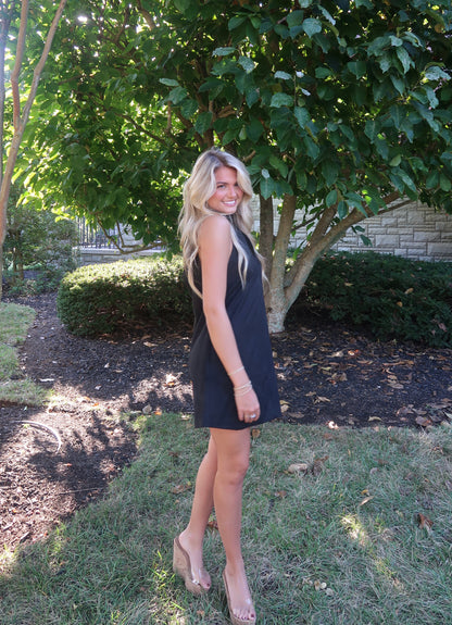 Rhodes Suede Mini Dress | Black