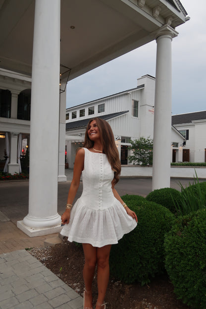 Estelle Mini Dress | White