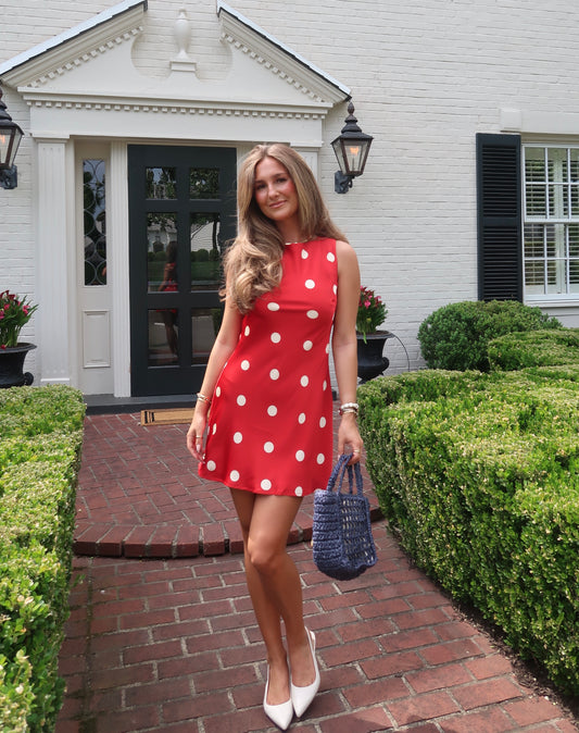 Cherry Polka Dot Mini Dress