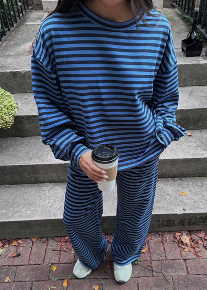 Homeroom Stripe Top | Blue + Navy