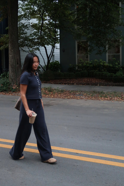 Sunday Knit Pants | Navy