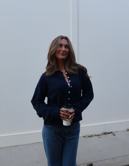 Sylvie Cardigan | Navy