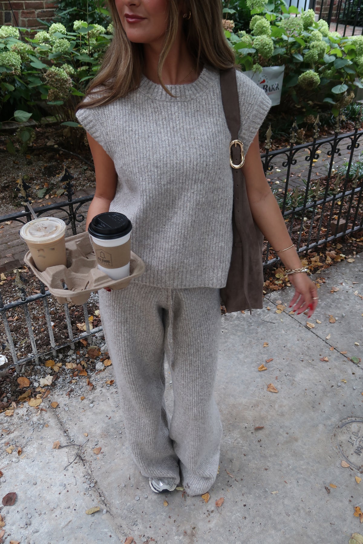 Coffee Run Knit Top | Taupe