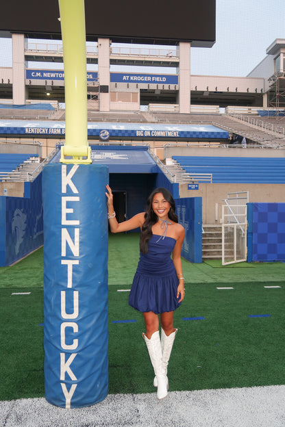 Crowd Favorite Navy Bubble Dress