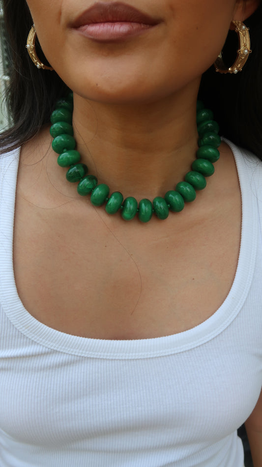 Palmer Chunky Necklace | Kelly Green