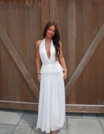 Amaya White Maxi Dress