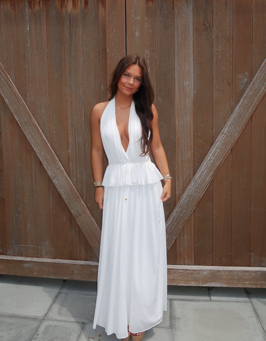 Amaya White Maxi Dress