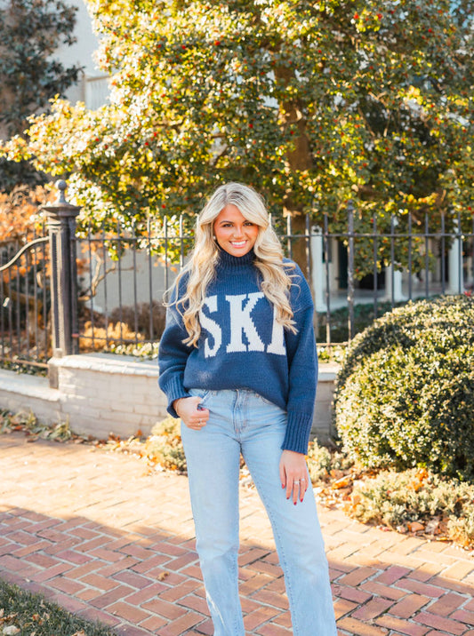 Jessi Navy Ski Sweater