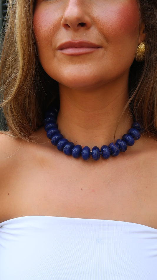 Palmer Chunky Necklace | Navy