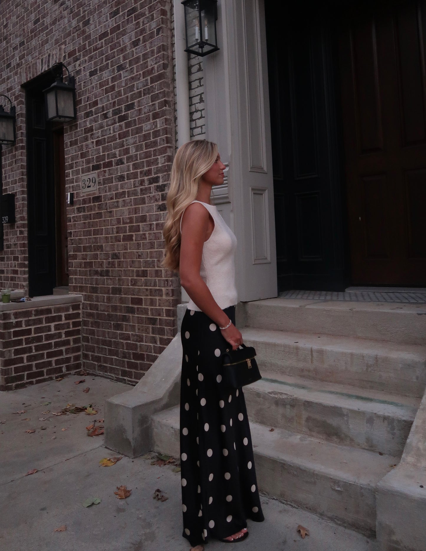 Giselle Polka Dot Midi Skirt