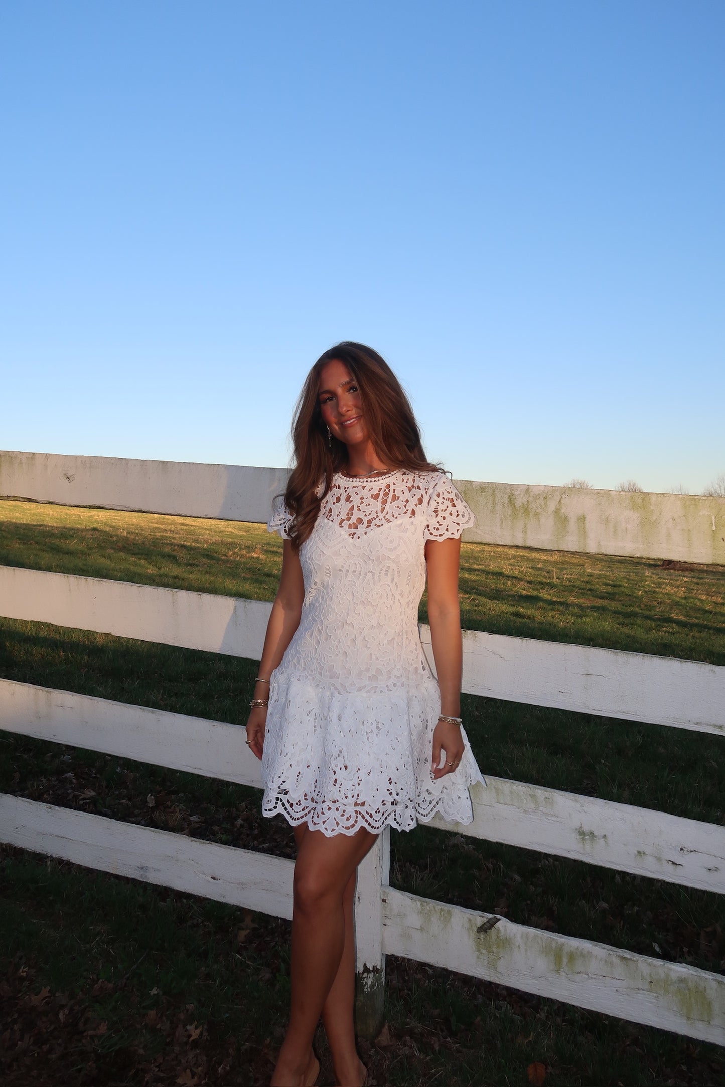 Evie Lace Mini Dress