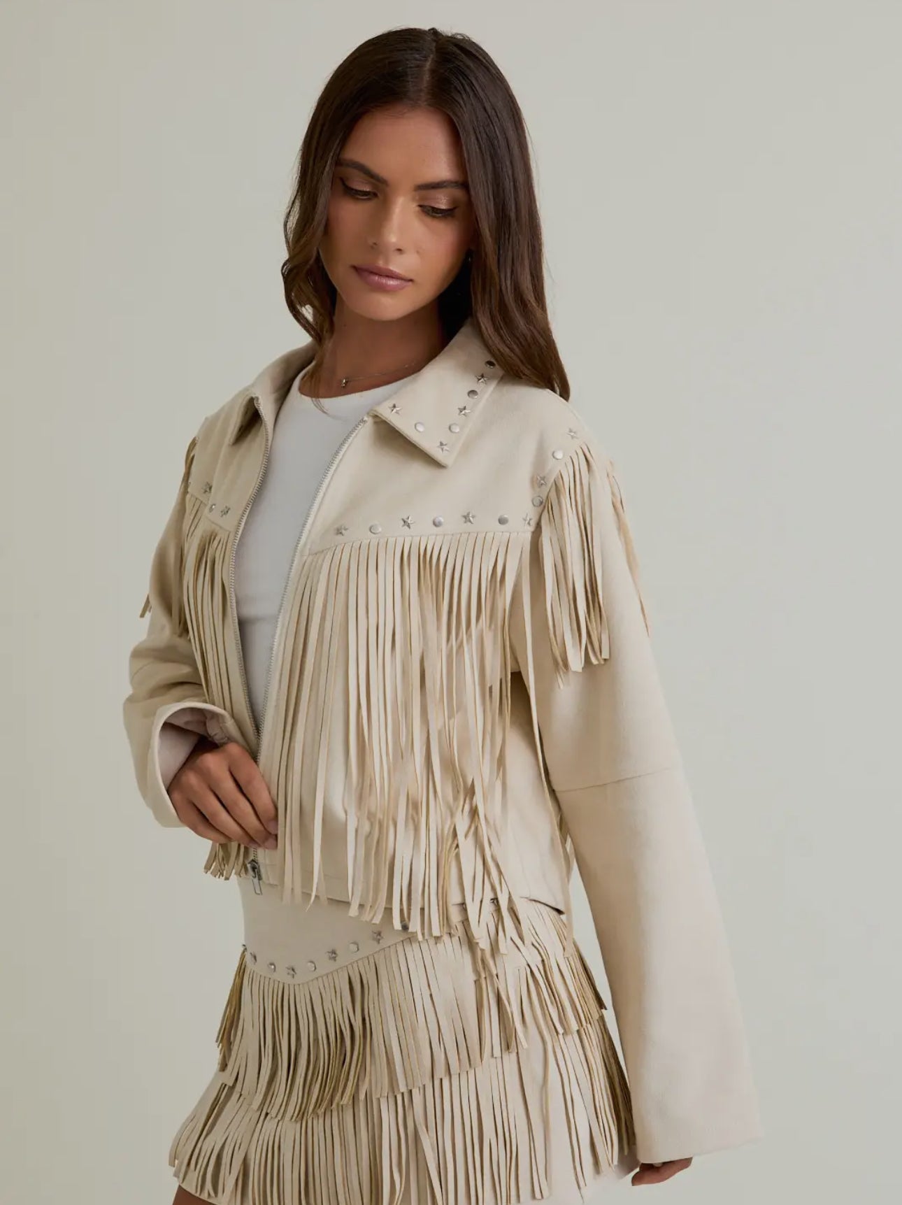 Beaumont Suede Fringe Jacket