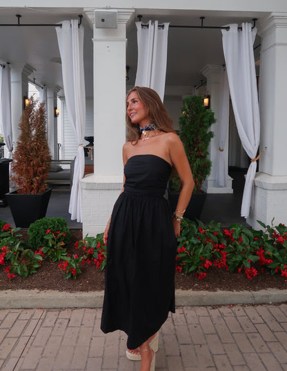 Overtime Midi Dress | Black