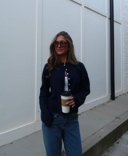 Sylvie Cardigan | Navy