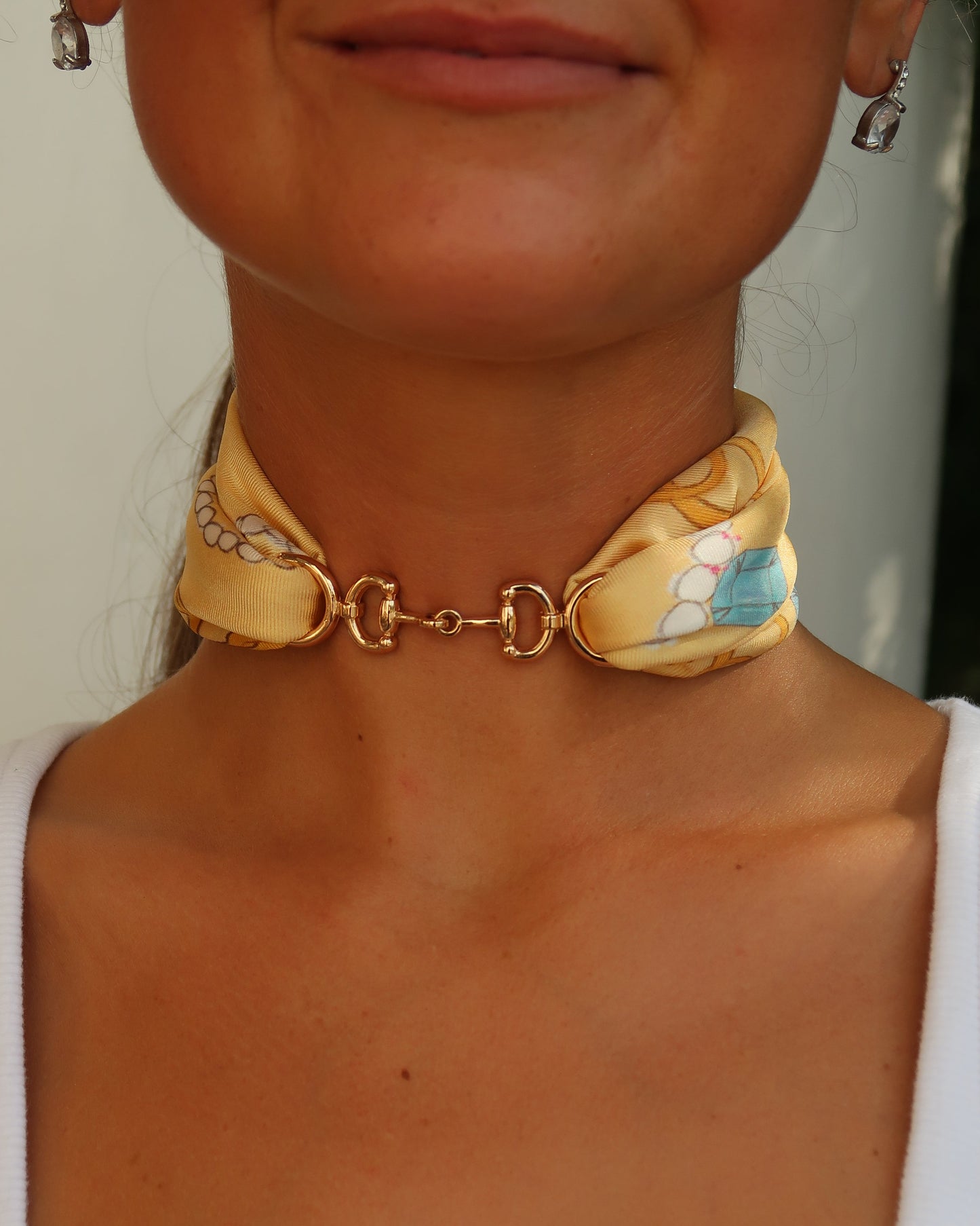 Scarf Necklace | Le Jewel | Horsebit