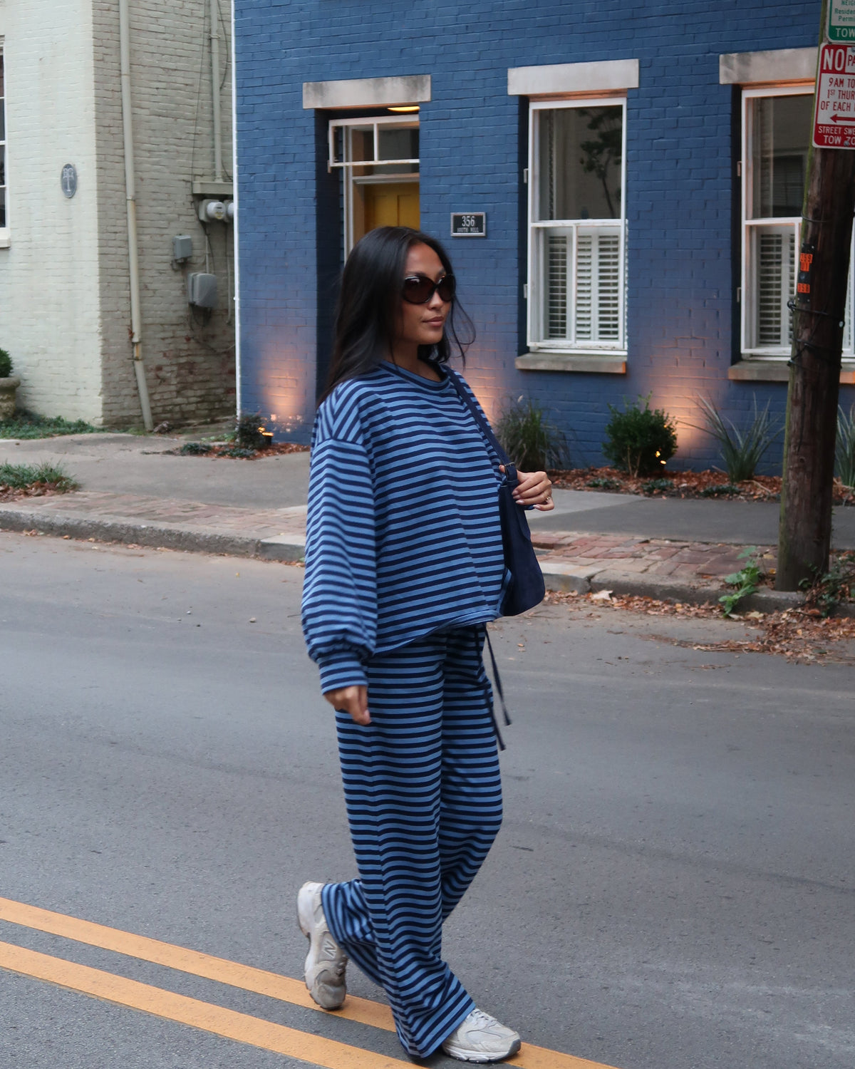 Homeroom Stripe Top | Blue + Navy