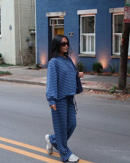 Homeroom Stripe Top | Blue + Navy