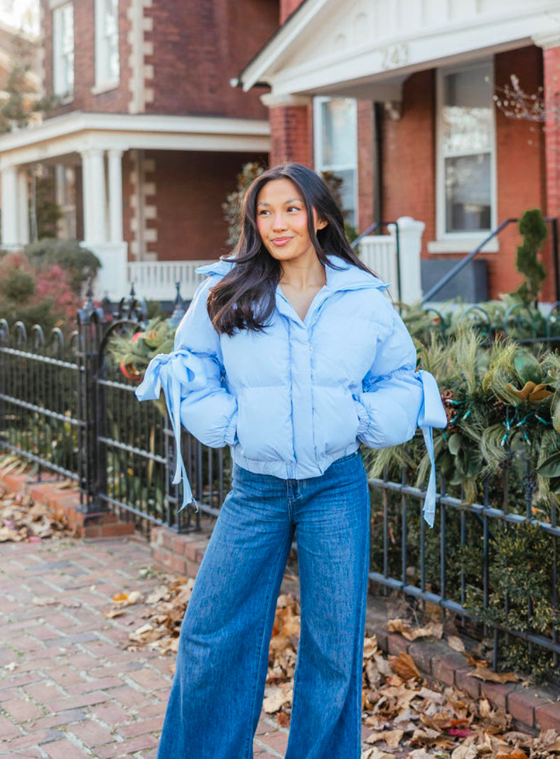 Caroline Puffer Jacket | Baby Blue