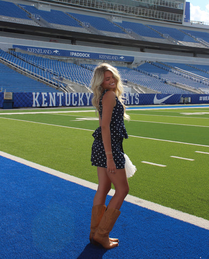 Reece Polka Dot Shorts | Navy