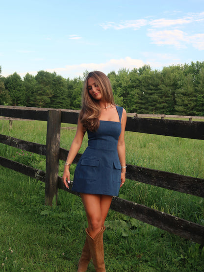 Jentry Mini Dress | Denim