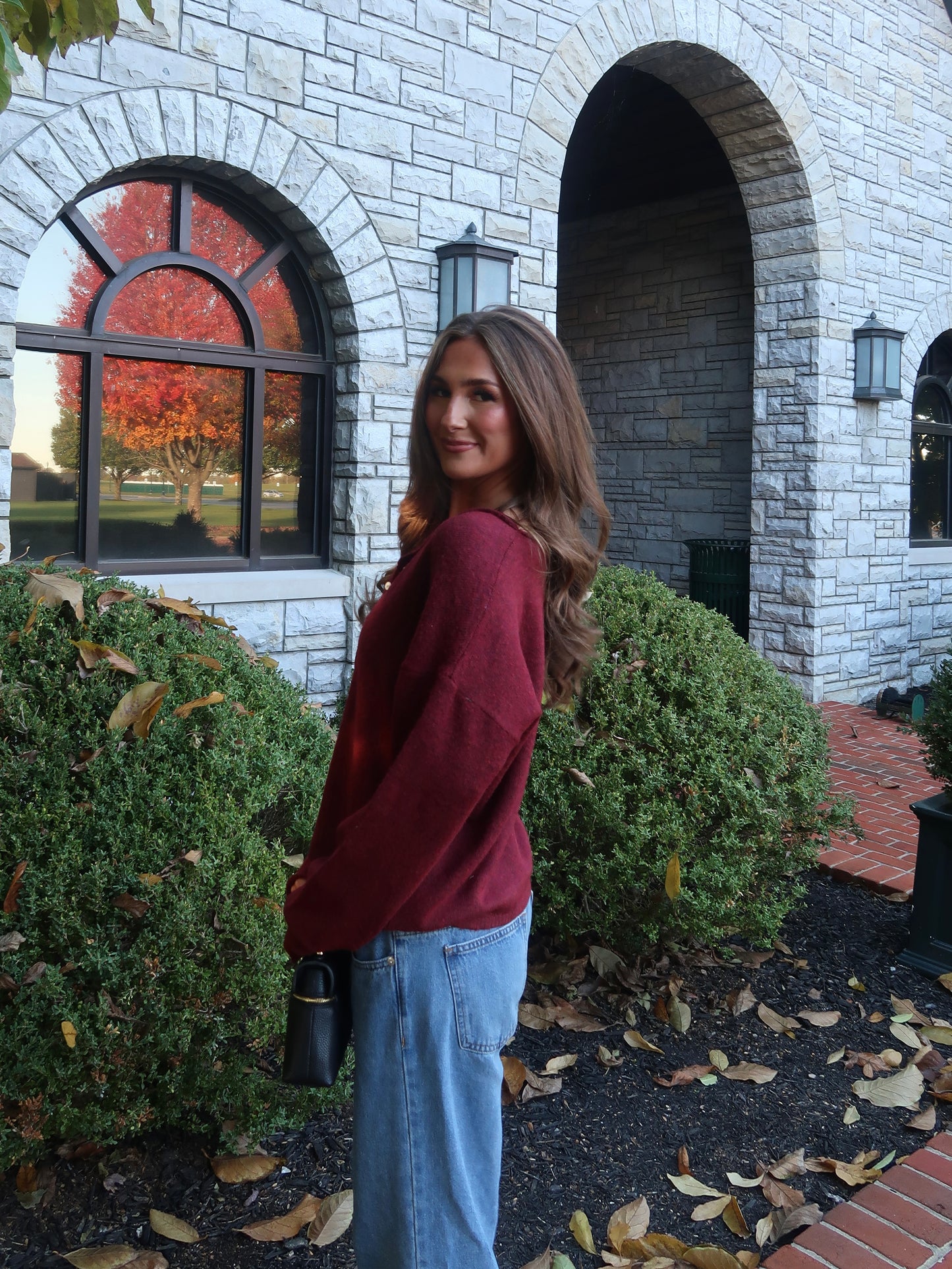 Sylvie Cardigan | Maroon