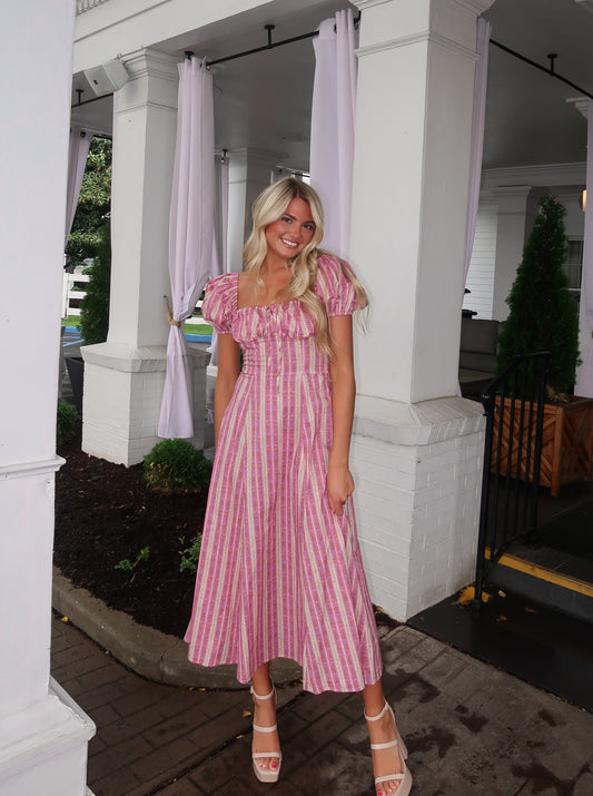 Sunday Pink Midi Dress