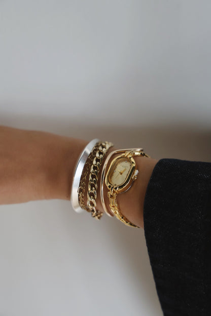 vintage watch | gold chain