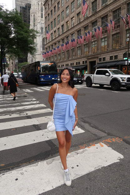 Callie Striped Blue Dress