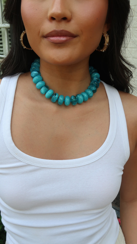 Palmer Chunky Necklace | Turquoise