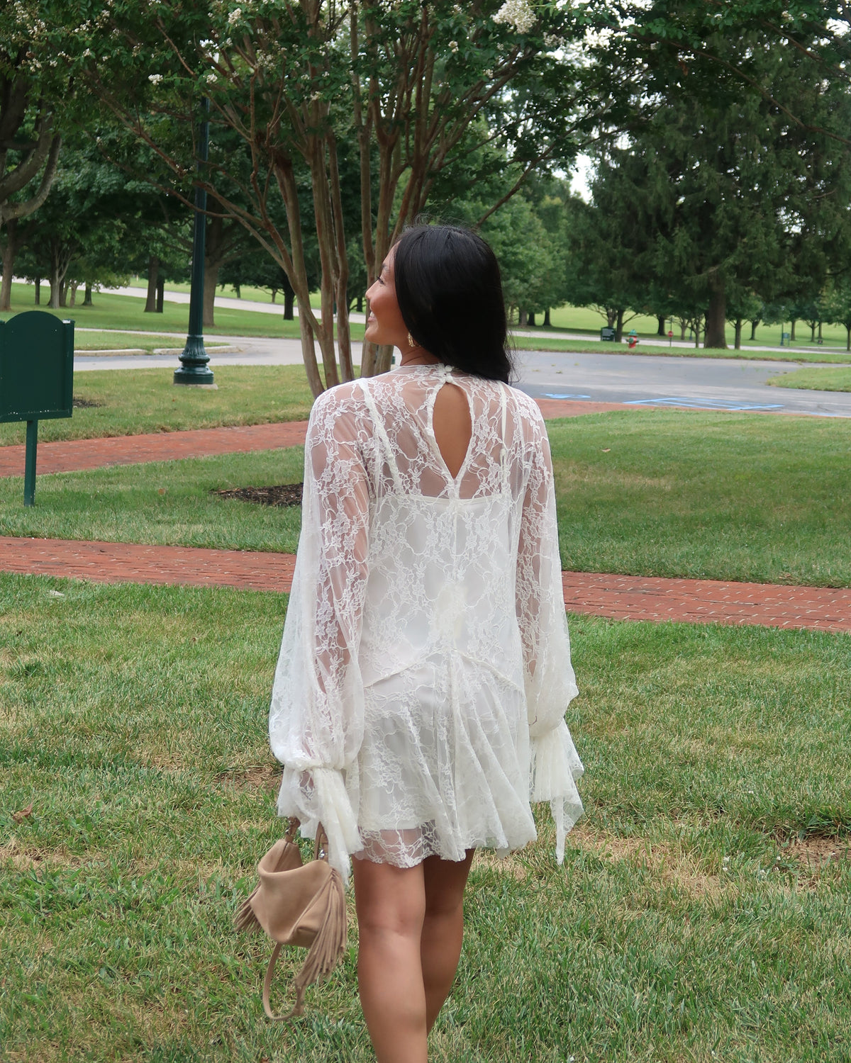 Emerson Lace Mini Dress | Ivory