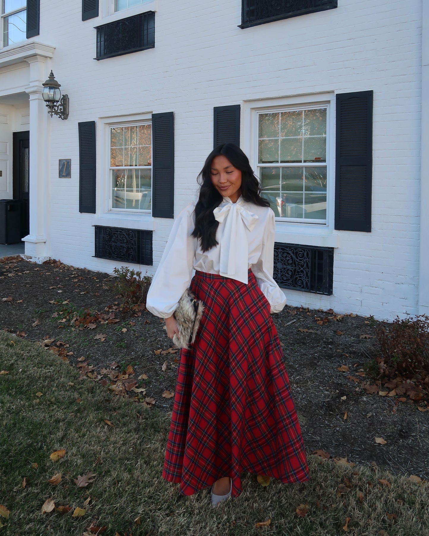 Blair Plaid Midi Skirt